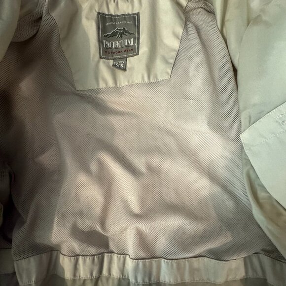 Pacific Trail Tan Hooded Jacket/Raincoat - Size Small - Picture 9 of 9